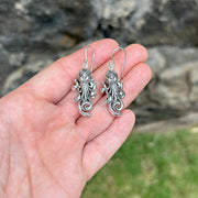 Sterling Silver Filagree Octopus Dangle Earrings