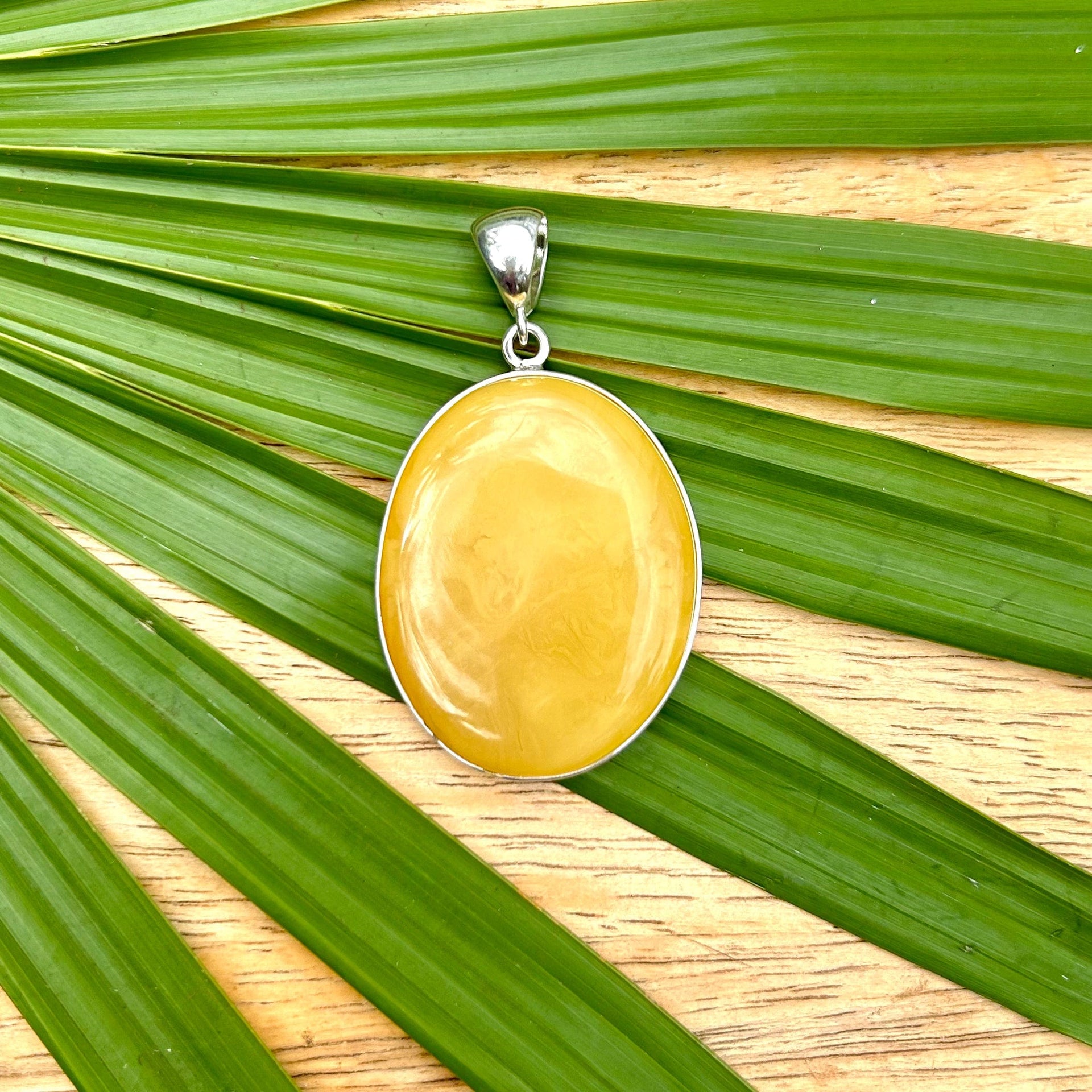 Buttery Baltic Amber Pendant