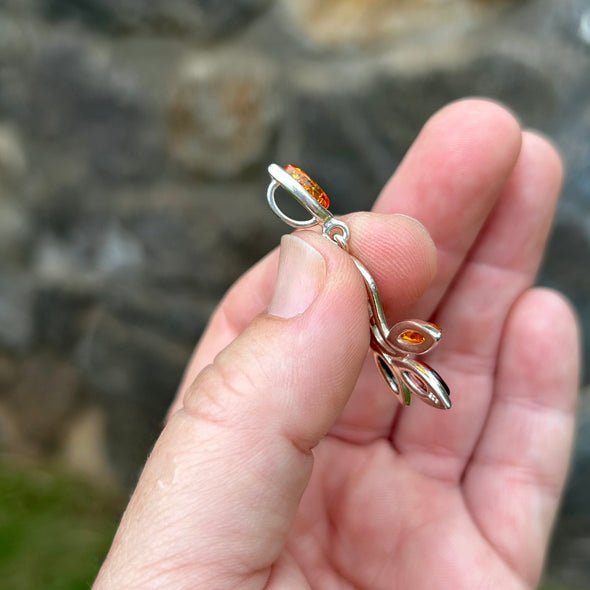Delicate Baltic Amber Pendant - BAP55