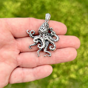 Octopus Pendant with Filagree Detail