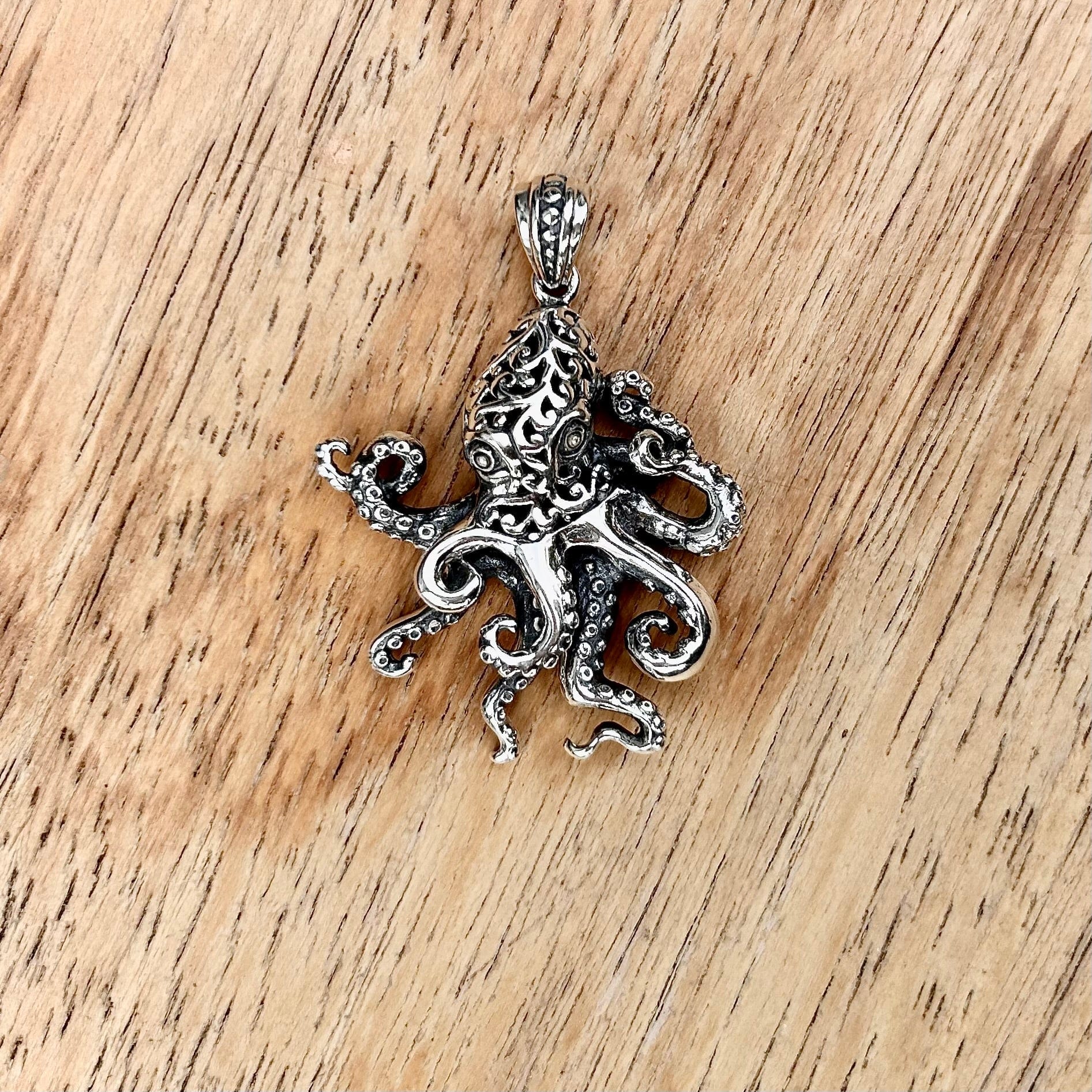 Octopus with Filagree Pendant