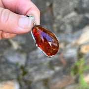 Baltic Amber Sterling Silver Pendant