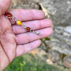 Clasp on Multi-Color Baltic Amber Sterling Silver Bracelet