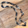 Matte Rectangular Link Water Buffalo Horn Necklace