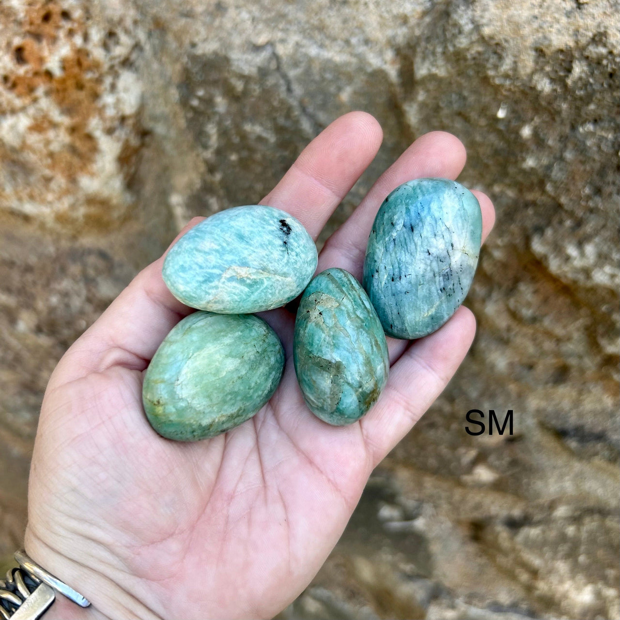 Amazonite Polished Palm Stones