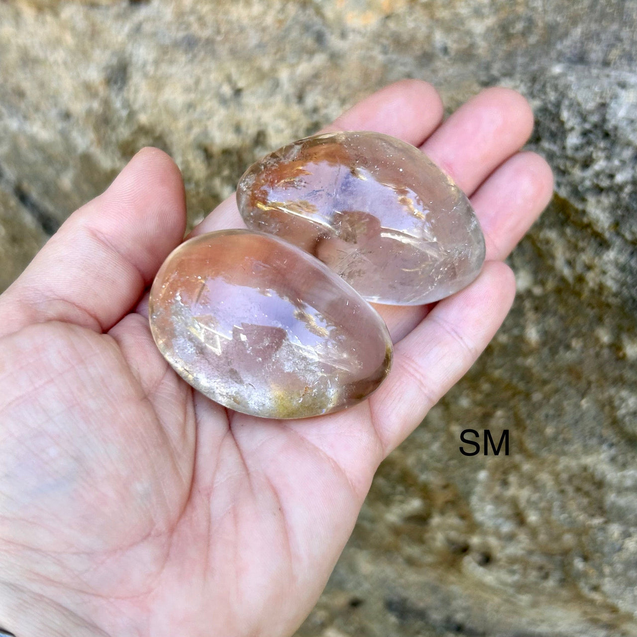 Smoky Quartz Polished Palm Stones