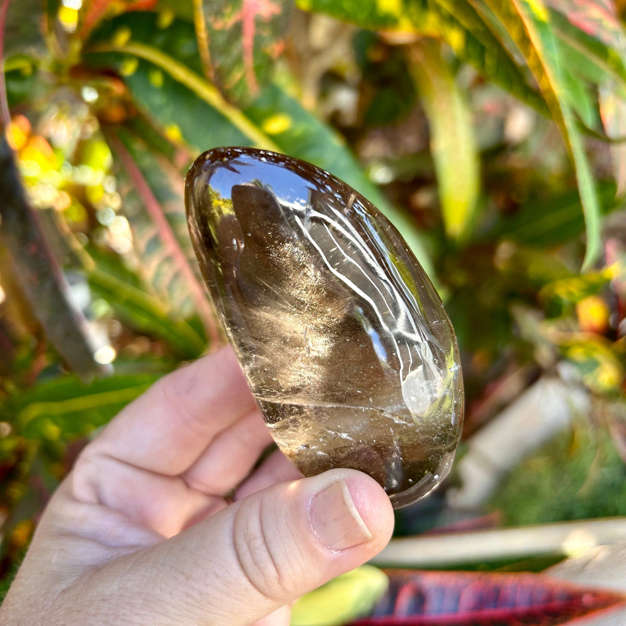 Smoky Quartz Freeform Polished Stone- A