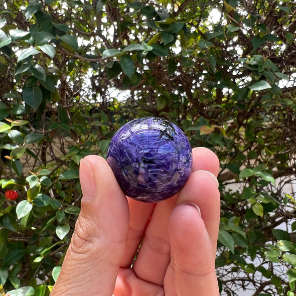 Small Charoite Sphere