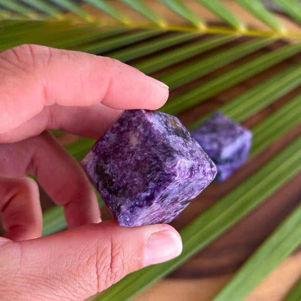 Charoite Cube Purple Healing Crystal