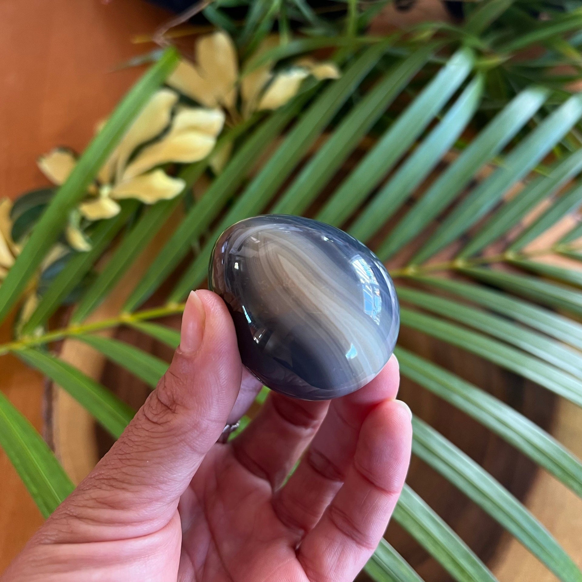 Healing Crystal Banded Agate Egg