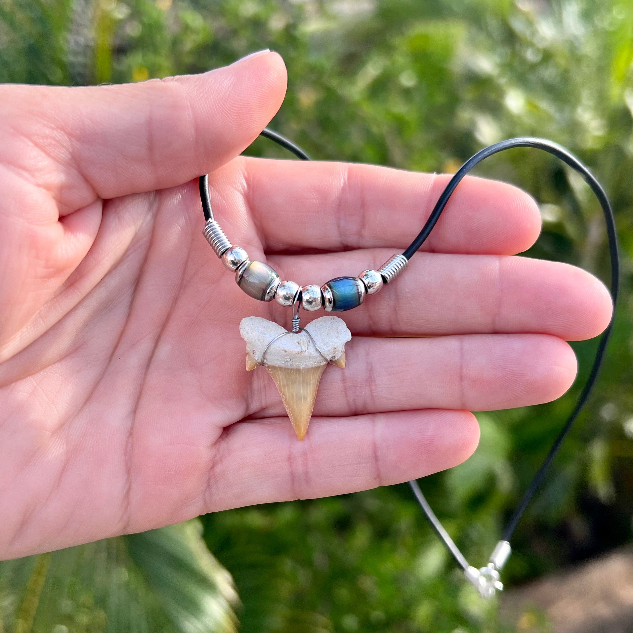 Shark tooth mood necklace discount