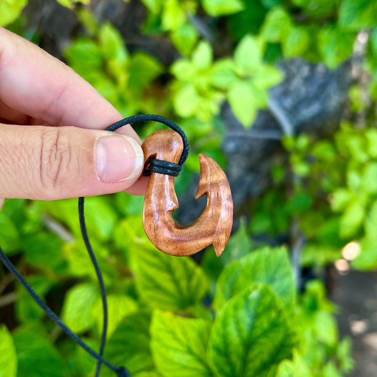 Curly Koa Wood Maui Fish Hook