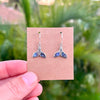 Whale Tail Earrings with Inlay- 4 Styles