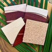 Cork Bottom of Maui Handmade Wood Coasters