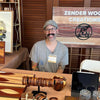 Charlie Zender of Zender Wood Creations in his Vendor Booth