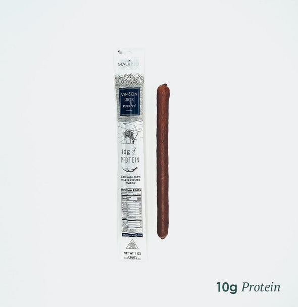 Maui Nui Peppered Venison Stick Protein Snack