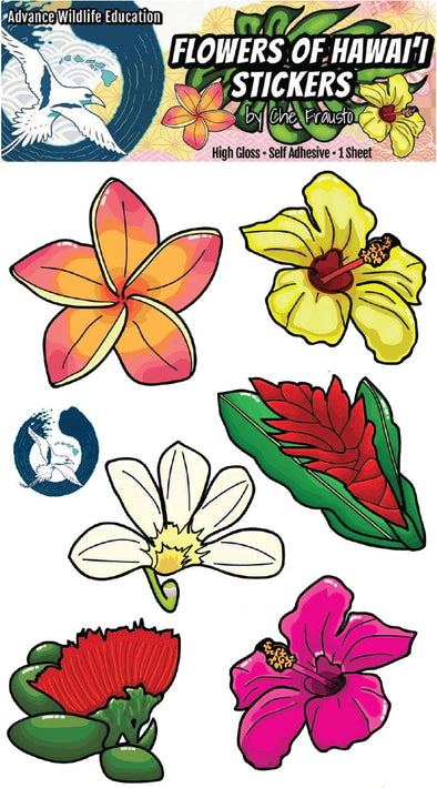 Flowers of Hawai'i Stickers