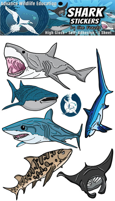 Shark and Ray Stickers