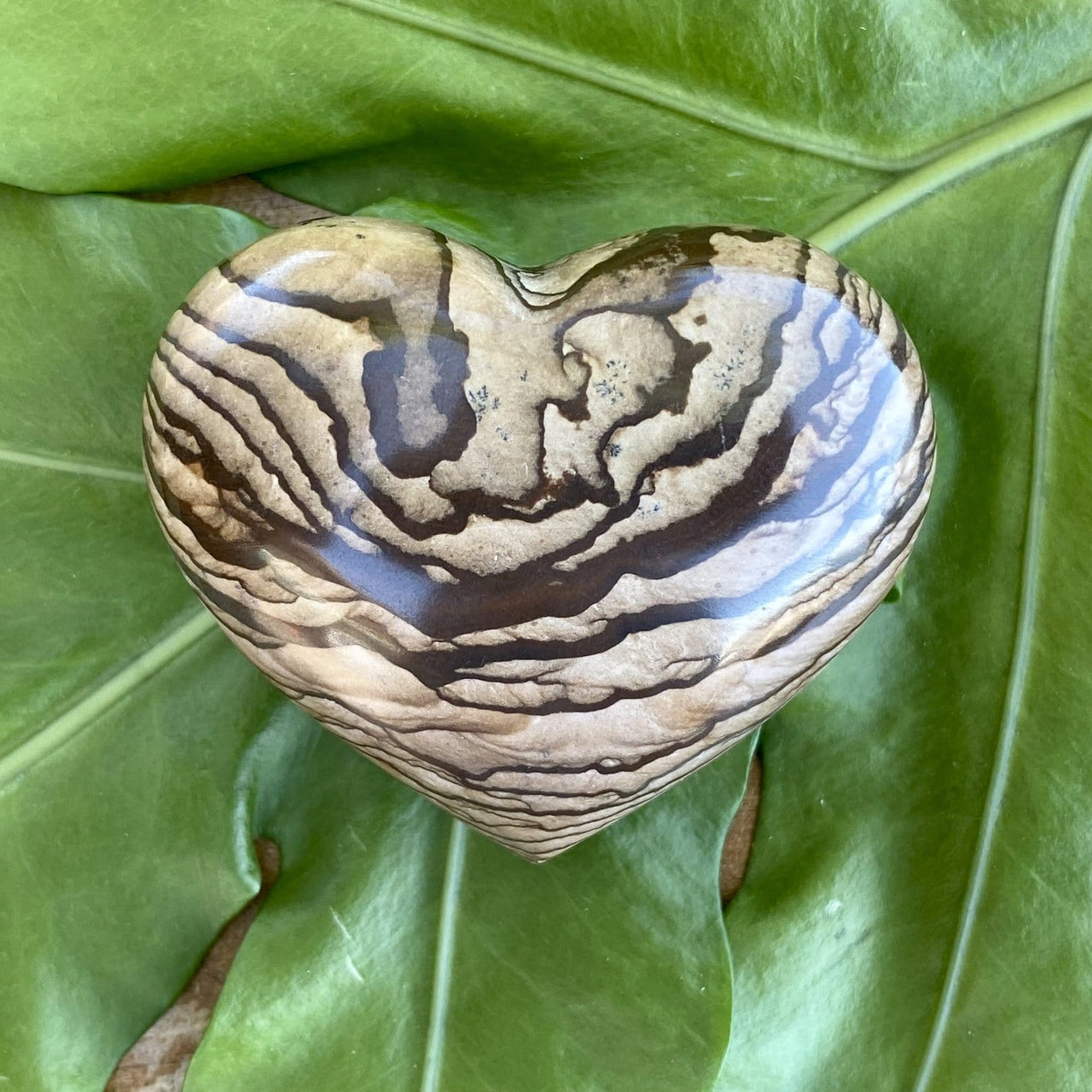 Picture Jasper Heart Stone