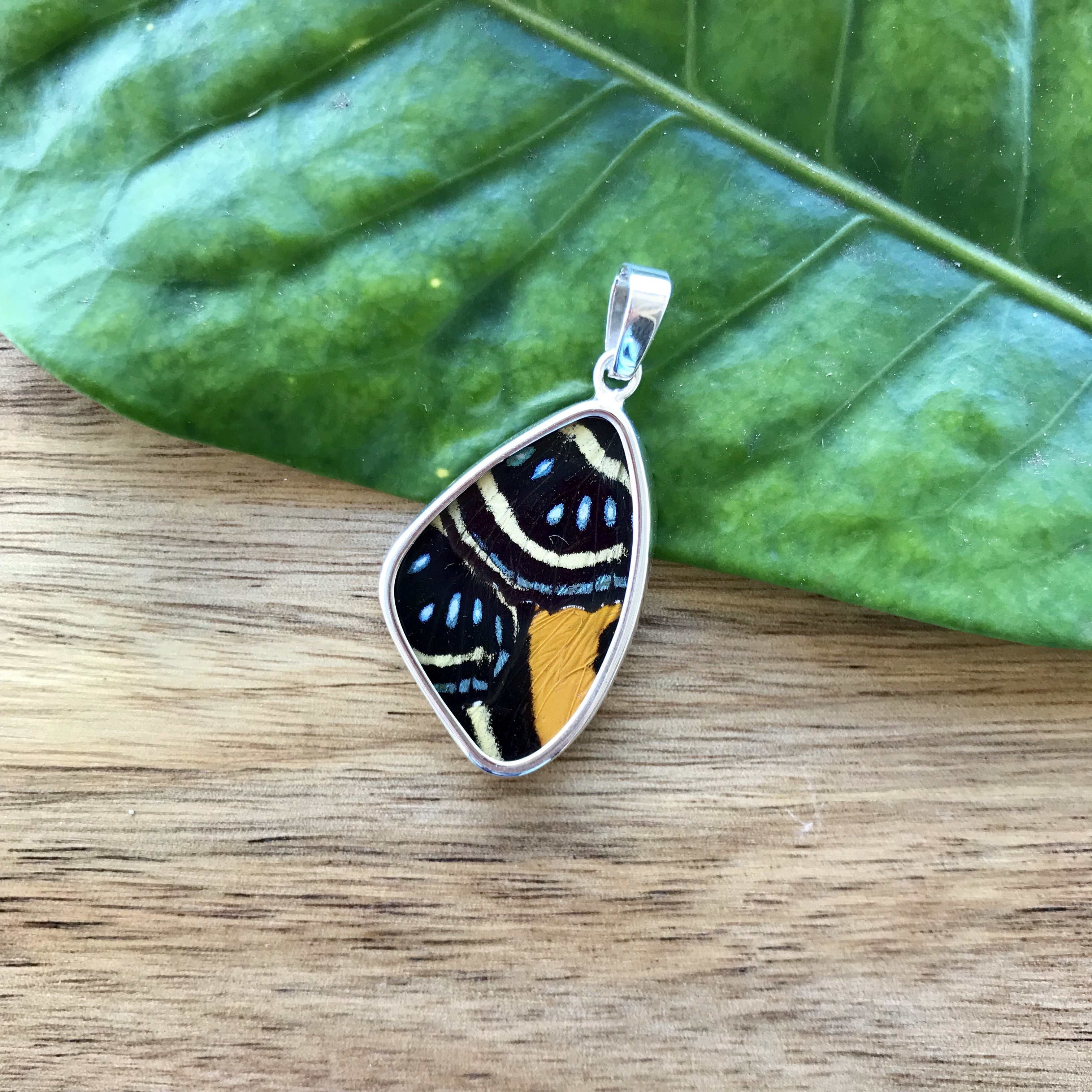 Butterfly wing pendant silver discount
