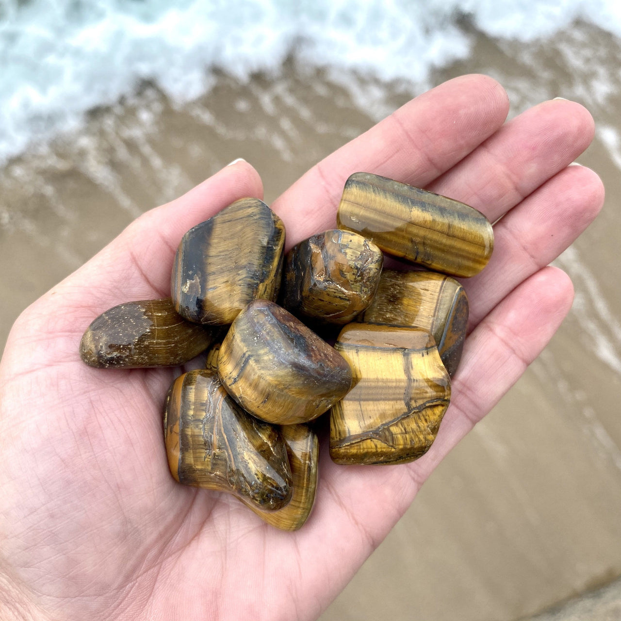 Tiger Eye Polished Pebbles