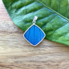 Diamond Blue Butterfly Wing Pendant