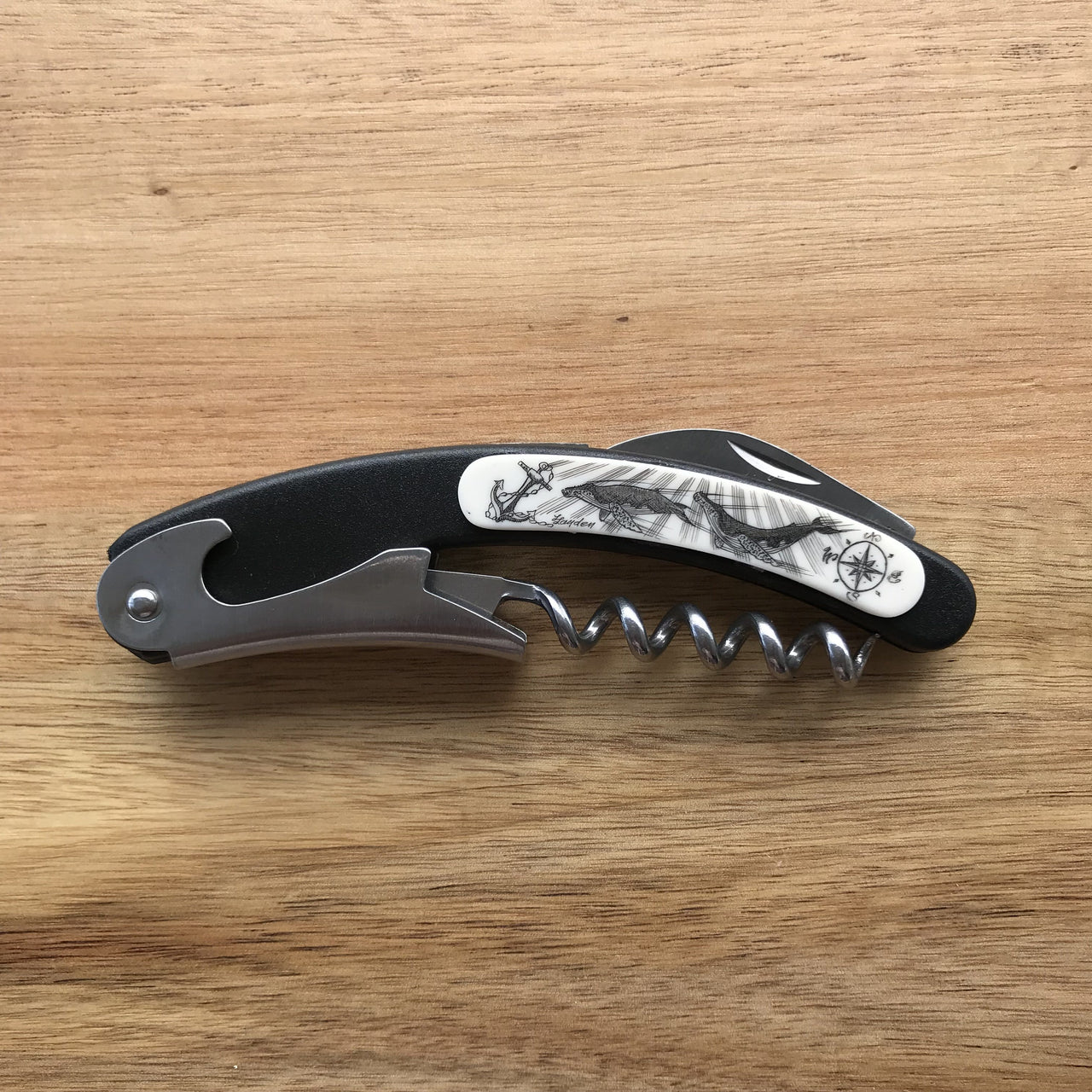 Scrimshaw Style Wine Opener