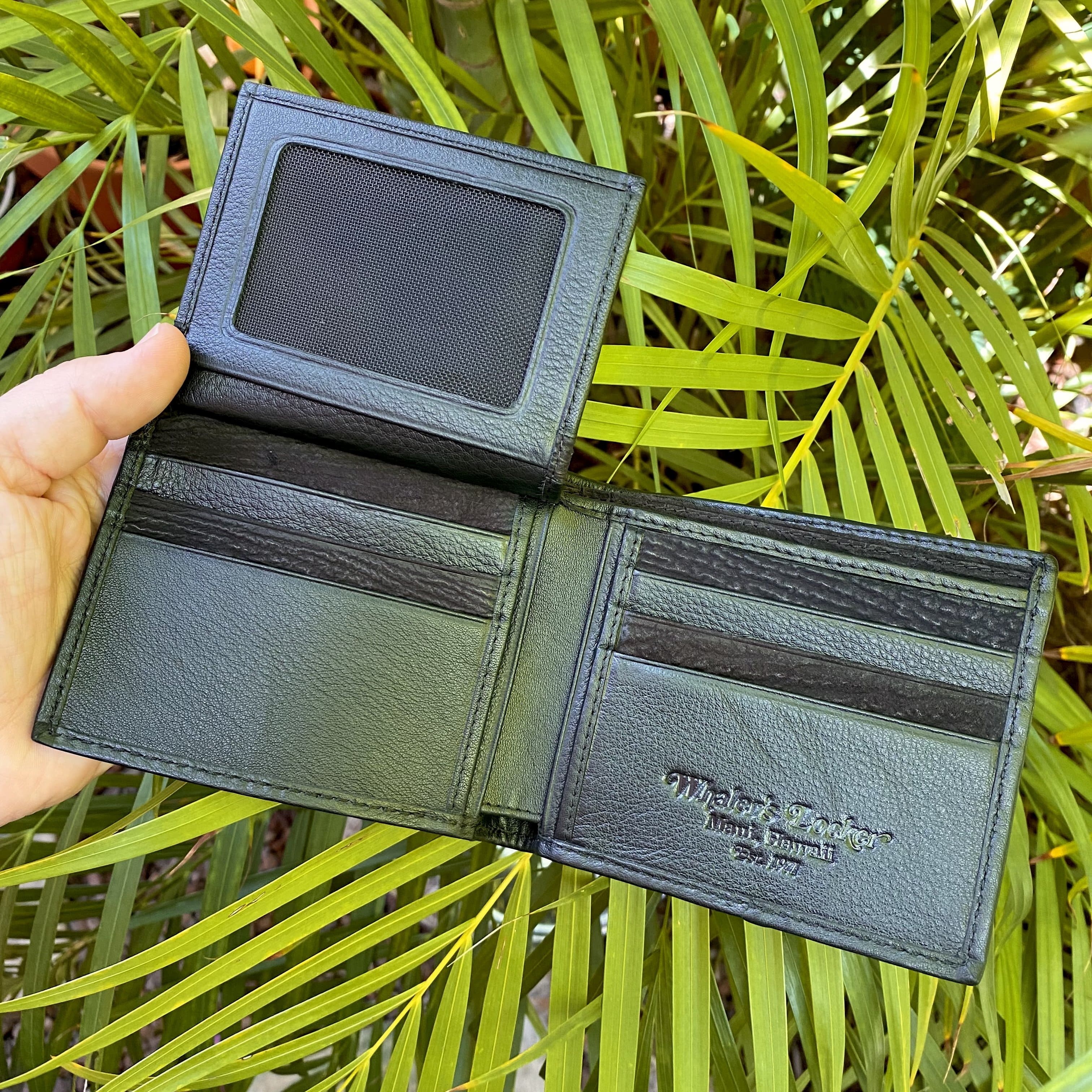 Shark Leather Billfold Wallet