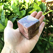 Atlas Mountain Jasper Cube from Morocco