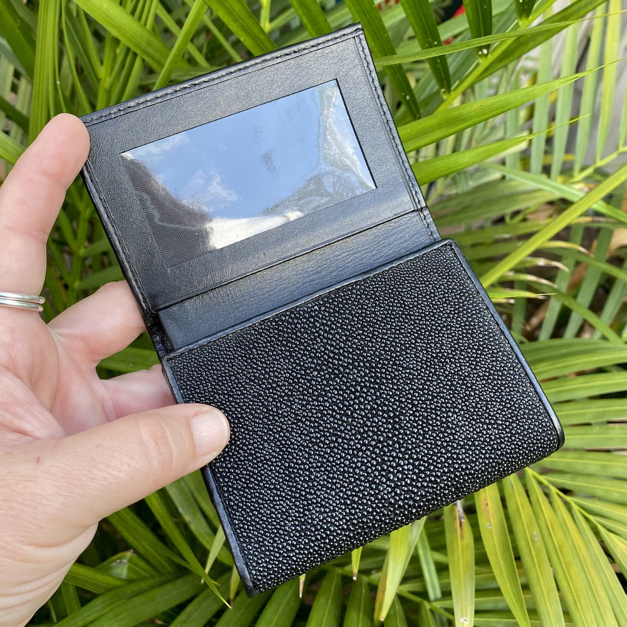 Stingray Leather Trifold Wallet