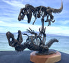 “Battle to the Death” Bronze Tyrannosaurus Rex Sculpture by award-winning artist Nelson Maniscalco