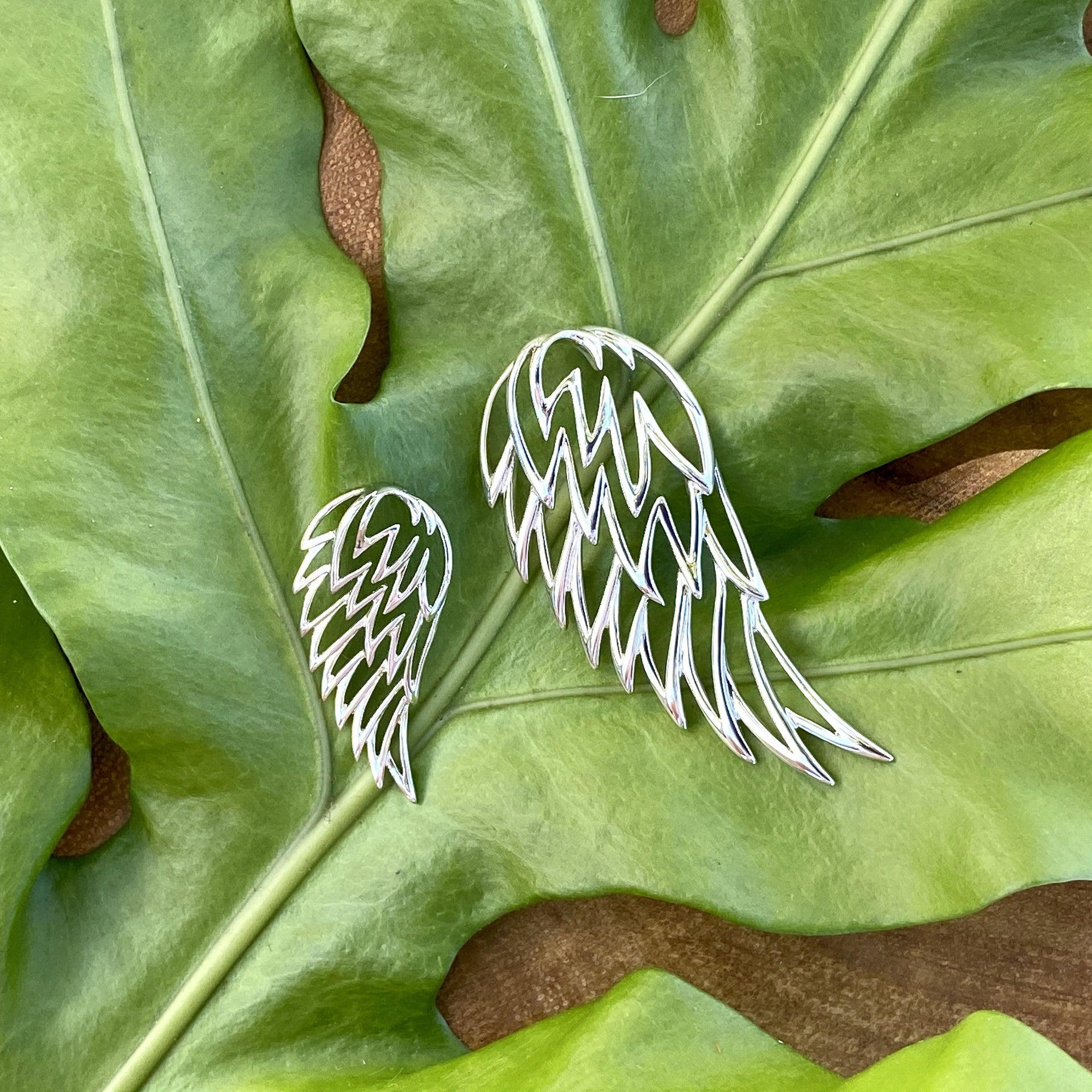 Two Sized of CiCi Maui Designs Angel Wing Pendants