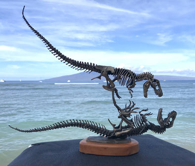 “Battle to the Death” Bronze Tyrannosaurus Rex Sculpture by award-winning artist Nelson Maniscalco